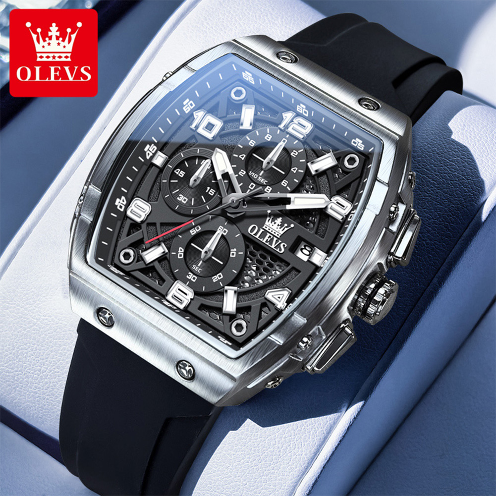 Smartwatch Watches For Men Brands - OLEVS Herenhorloges 2976, luxe mode Tonneau