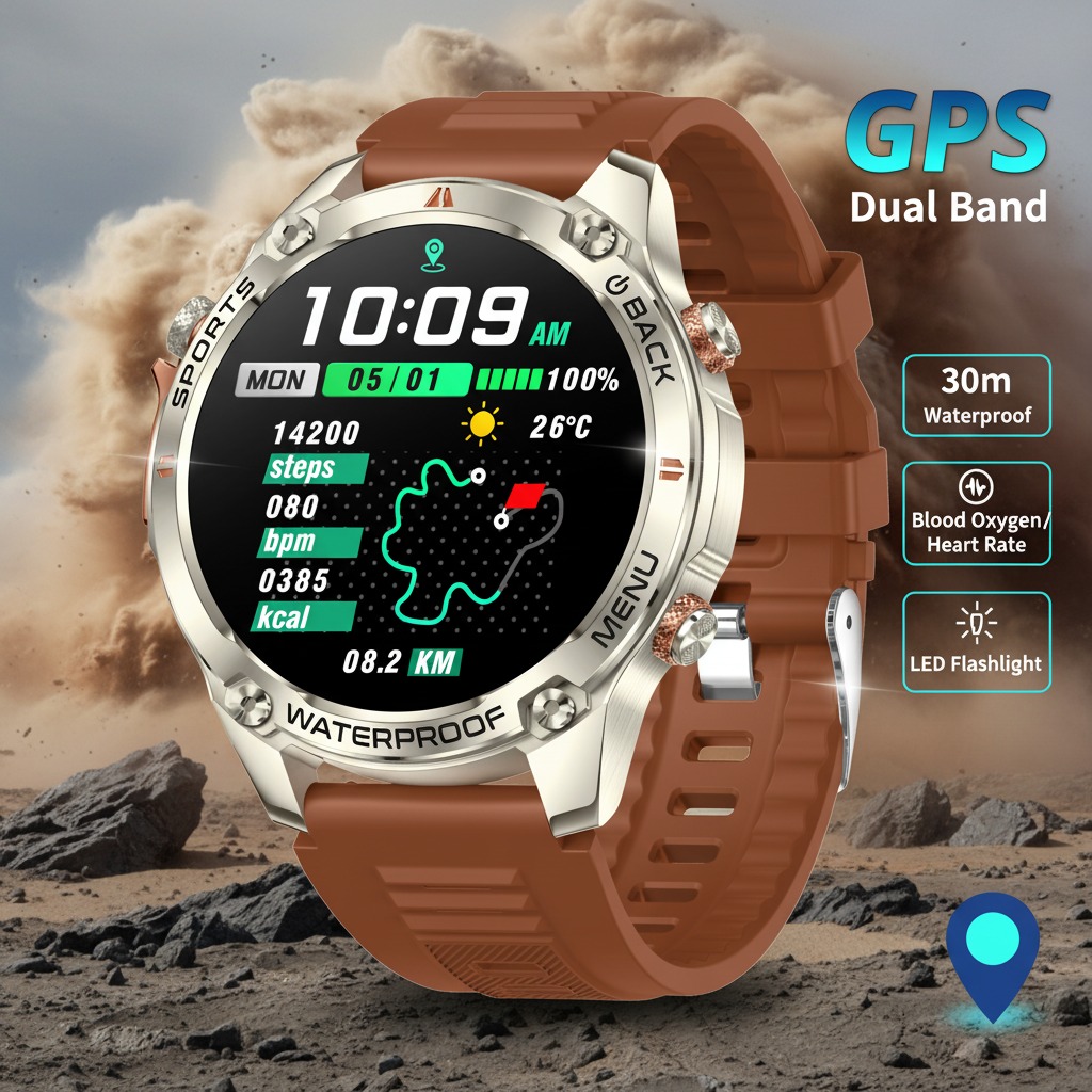 Watch Vs Smartwatch - VWAR Nieuwe GPS Smart Horloge Mannen