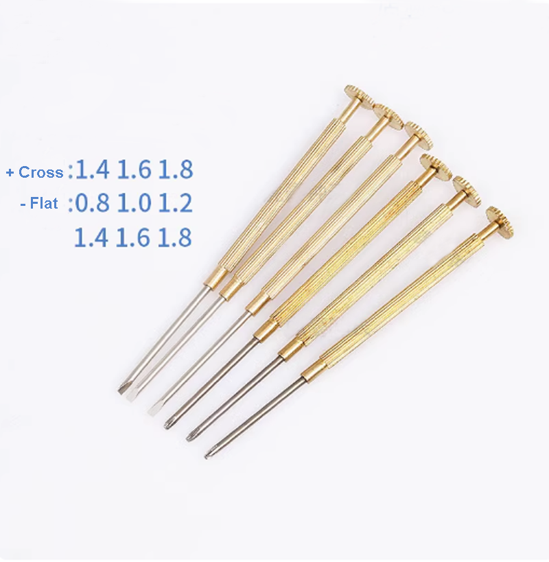 Watchmaker Screwdriver - Klein formaat metalen gleufschroevendraaier voor Rolex