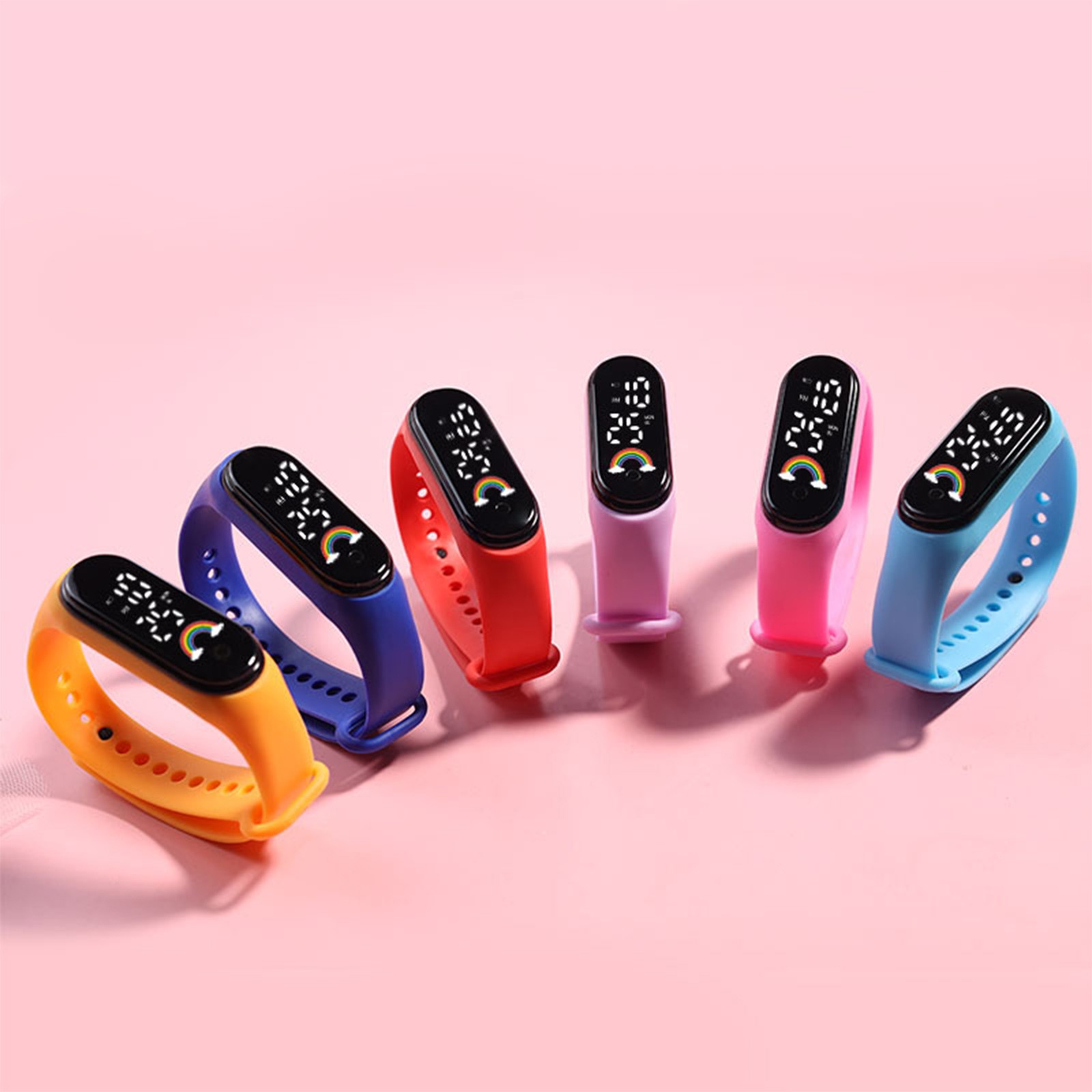 Smartwatch Digital Watches For Kid Girl - Veelkleurige kinderen slimme horloge led digitale