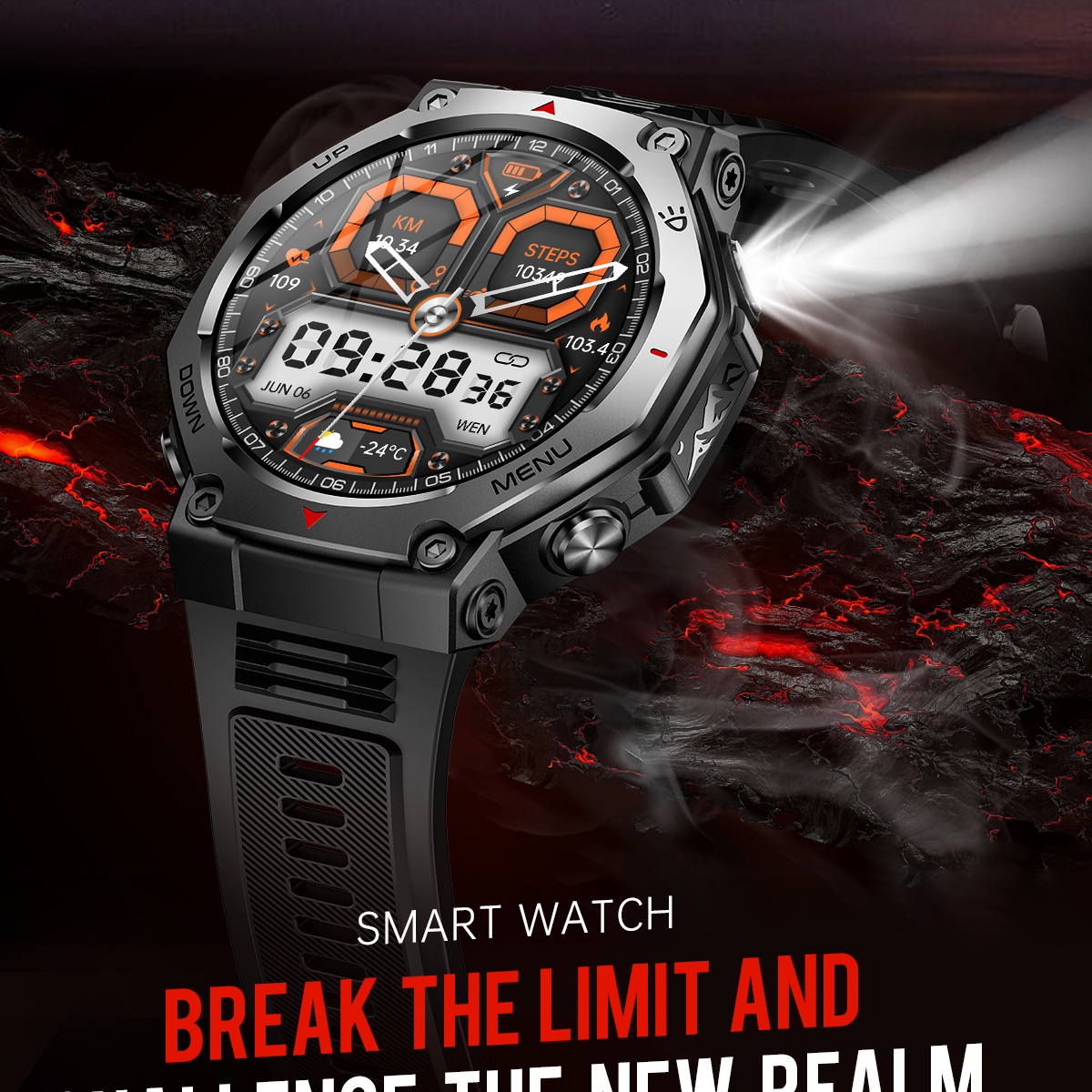 Voor Android IOS Nieuwe AMOLED - Watch Vs Smartwatch recensie en prijs