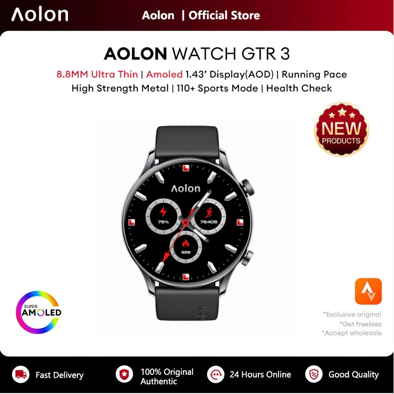 Aolon GTR3 Smartwatch 8,8 mm u - Smartwatch Watch Whatsapp recensie en prijs