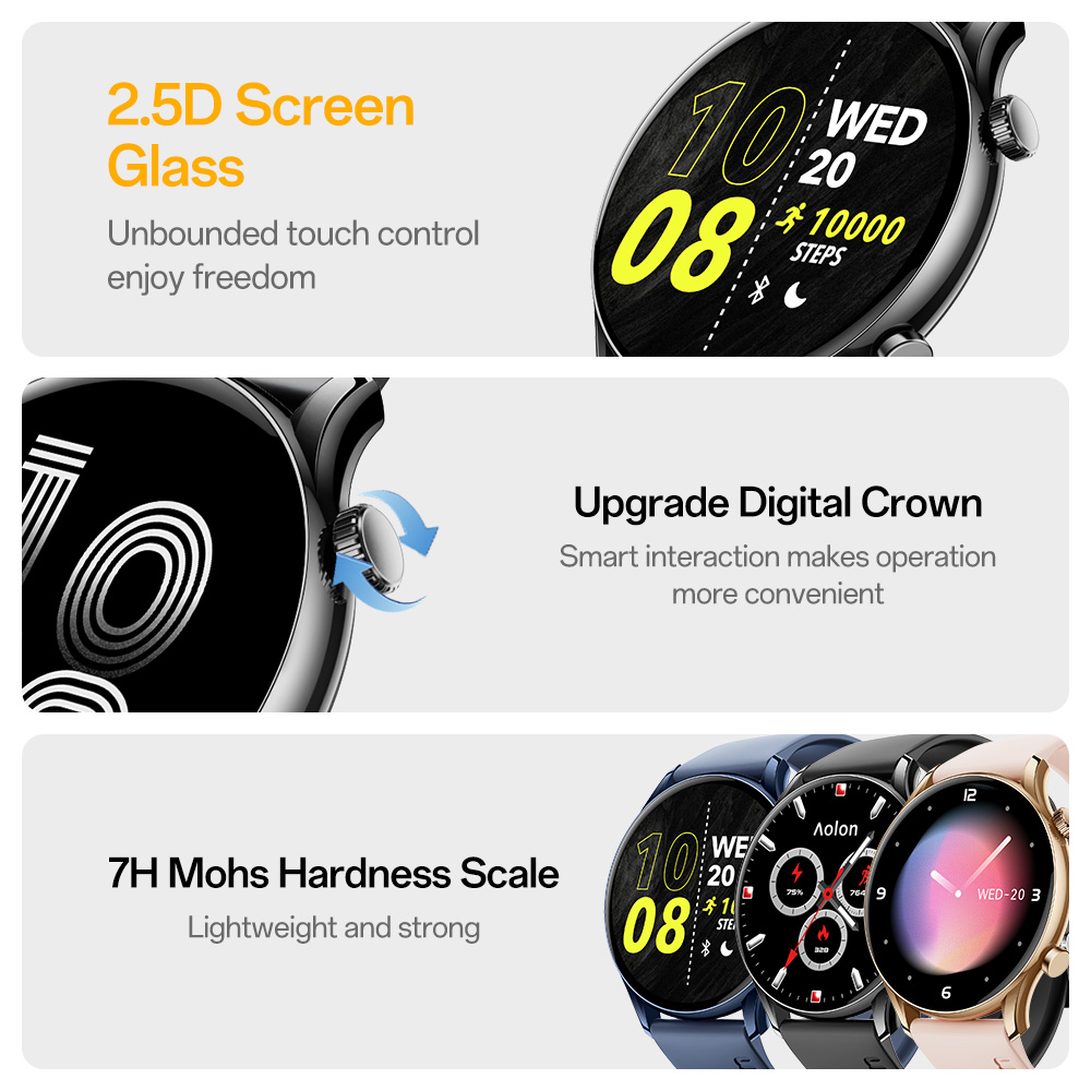 Aolon GTR3 Smartwatch 8,8 mm u - Smartwatch Watch Whatsapp recensie en prijs