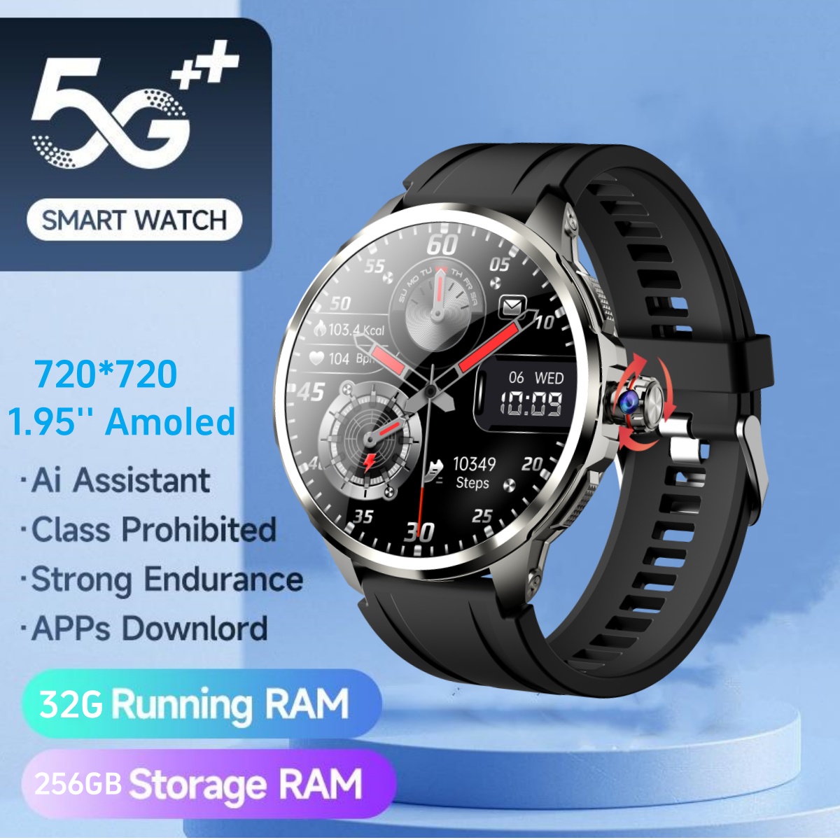 Nieuw H99 Smart Watch 1,95 inc - Smartwatch Watch Whatsapp recensie en prijs