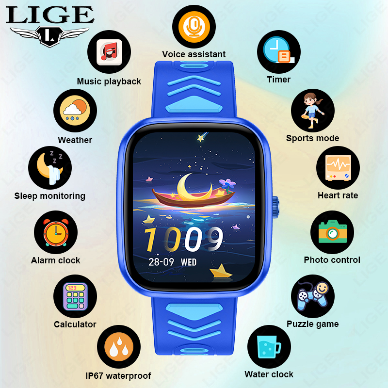 LIGE Kids Smartwatch Game Wate - Smartwatch Watches Birthday Gift For Boys recensie en prijs