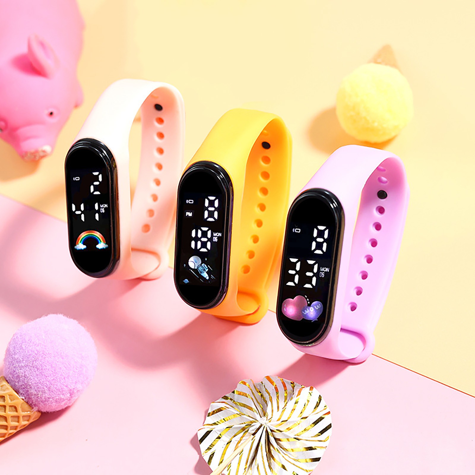 Kawaii Smart Watch voor kinder - Smartwatch Digital Watches For Kid Girl recensie en prijs